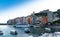 Porto Venere, Liguria, Italy. June 2020. Enchanting urban landscape of the colorful houses of the old town overlooking the harbor