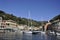 Portofino City Resort Port seen from sea. Liguria region in Italy.