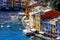 Portofino,Genoa,Italy on April3,2023:colourfully painted buildings and beautiful habour in spring