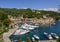 Portofino, an Italian fishing village and holiday resort famous for it`s picturesque harbor.