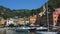 Portofino, Italy - June 13, 2017: a view of the harbour of Portofino in a sunny day, Italy