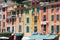 Portofino typical beautiful village with colorful buildings in Italy