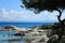 Portokali beach in Sithonia peninsula Greece near Sarti town