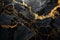 Portoro marble\\\'s bold black background and striking gold veining, giving a sense of drama and contrast. Generative AI