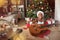 Portrait of adorable kid girl playing guitar -people, Christmas