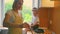 Portrait of an adorable mother and daughter preparing a daughter together in the kitchen.