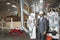 Portrait of an African American male engineer in timber factory