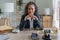 Portrait of African Americans female lawyer at work at office her