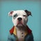 portrait of an american bulldog pop singer