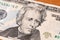 Portrait of Andrew Jackson on twenty dollar bill