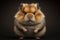 portrait of angry hamster, concept of Animal Behaviour and Photography, created with Generative AI technology