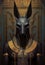 Portrait of an anubis, ancient Egyptian god of death. concept art