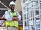 Portrait, architect and black man with arms crossed, smile or happy for construction. African engineer, glasses and