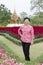 Portrait of asian elderly at the park