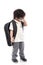 Portrait of Asian schoolboy with backpack