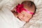 Portrait of a Beautiful Newborn Baby Girl