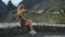 Portrait of a beautiful tourist woman in the Masca valley on the Canary island of Tenerife. The girl enjoys the