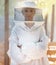 Portrait, beekeeper and woman with arms crossed at farm getting ready for work. Leadership, beekeeping and female small