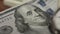 Portrait of Benjamin Franklin on dollar bill closeup, world bank and economy