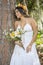 Portrait Of A Bride In A Nature Park