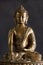 Portrait of a Buddha statue.