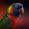 Portrait of a Captivating Exotic Parrot