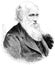 Portrait of Charles Robert Darwin - an English naturalist, geologist and biologist