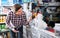 Portrait of cheerful customer in hardware store