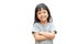 Portrait Close Up Preschool age Asian kid girl aged 4 to 6 years old.Cute face, bright, long hair, smiling cute. Her smiles saw a