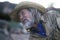 Portrait of Cowboy in full costume, Lee Ranch, Valley of the Gods, UT