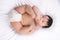 Portrait of cute Little asian boy 6 months old