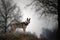 Portrait of Czechoslovakian Wolf in winter season