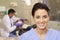 Portrait Of Dental Nurse In Dentists Surgery