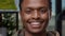 Portrait of different african american people smiling on camera