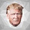 Portrait Donald John Trump candidate low poly U.S.