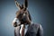 portrait of donkey dressed in a formal business suit