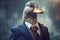 Portrait of a Duck dressed in a formal business suit