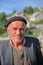 Portrait of an elderly man from Lukomir village, Bosnia`s highest village at 1469 meters