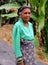PORTRAIT OF ELDERY WOMAN IN INDONESIA