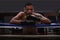 Portrait, exercise and black man boxer in ring at gym for combat sports training or competition. Fitness, boxing or