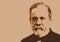 Portrait of the famous doctor and scientist Louis Pasteur.