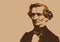 Portrait of the famous French composer, Hector Berlioz.