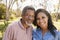 Portrait Of Father And Adult Daughter In Park Together