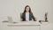 Portrait of a female lawyer sitting at the desk