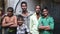 Portrait of five Indian boys in Mumbai.