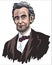 Portrait of former US President Abraham Lincoln