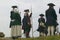 Portrait of French and Patriot Revolutionary re-enactors as part of the 225th Anniversary of the Siege of Yorktown, Virginia