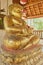 Portrait Front Right Gold Sangkajai Buddha Statue