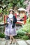 Portrait of a girl with Chinese lolita dress japanese style