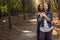 Portrait of girlfriends outdoors